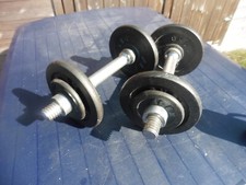 2 Kurzhanteln mit je 6 kg Gewicht bestückt