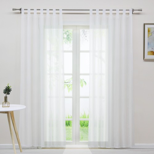 2er transparent gardinenschals - 2er,