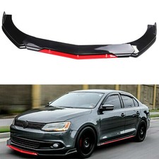 Glossy Black+Red For VW Jetta