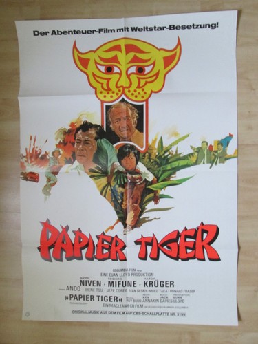 Filmplakat papier tiger - -,