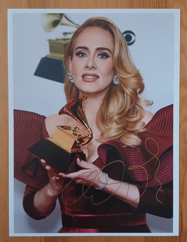 Adele original autogramm - adele,