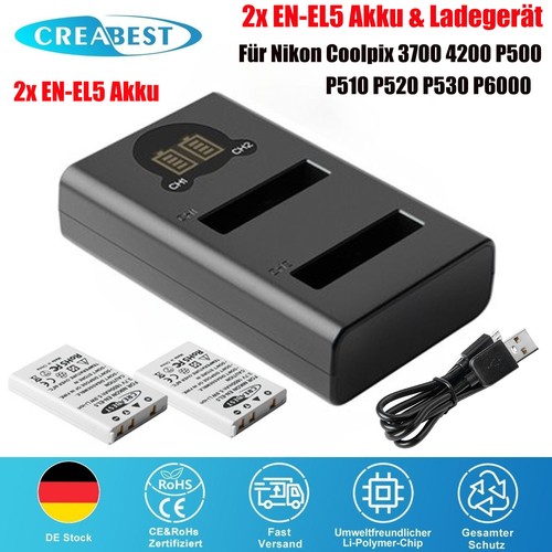 2x1600mah el5 - 2x1600mah, en-el5