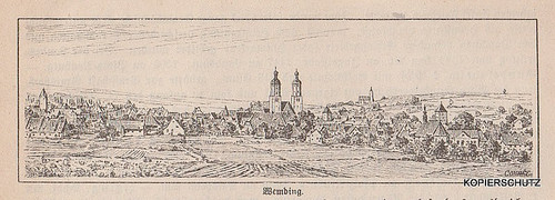Wemding seltene gesamtansicht - wemding;,