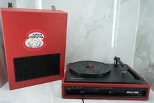 WElt Funk Disconovo Kofferplattenspieler Schalplattenspieler DDR tragbar rot