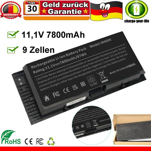M6600 akku für dell - m6600,