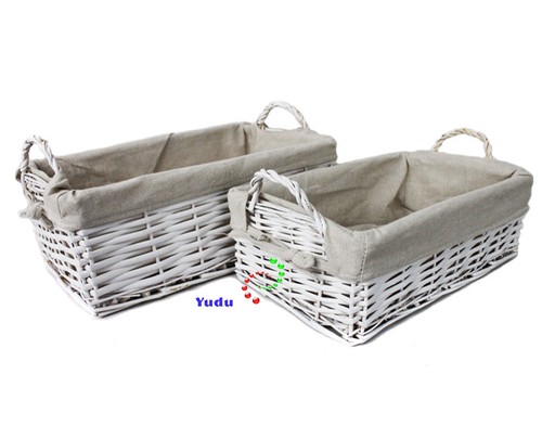 2tlg set dekokorb - dekokorb, regalkorb