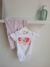 H&M Set ♡ Baby Mädchen ♡ Größe 74 ♡ Elefant ♡ Body mit Leggings 