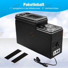 Für VW T4 T5 T6 Multivan Mittelkonsole mit Ablagen Staufach mit USB  LED Leuchte