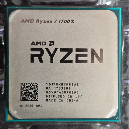 Amd ryzen 1700x - 7, 3,4