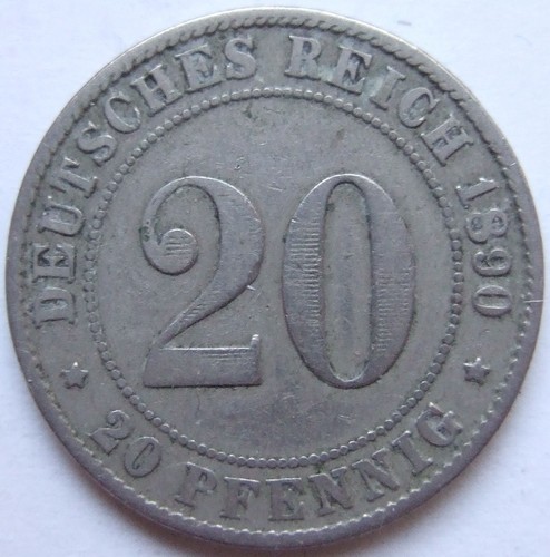 Pfennig 1890 deutsches - 20,