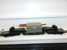 Märklin H0 Tiefladewagen der DB, mit Trafo "Trafo Union", 6 Achsen