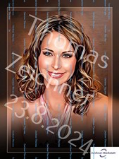 Christina Plate--c7d,-- 1x Druck, 1 x Schlüsselanhänger, 1 x Postkarte