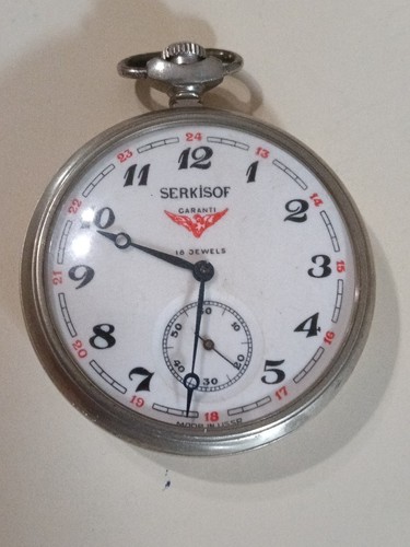Taschenuhr serkisof eisenbahn - taschenuhr,