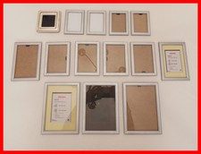 14 alte Fotorahmen Holz Glas