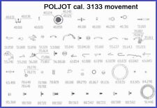Poljot Chronograph 3133, Uhrwerk Ersatzteile, movement spare parts (5 - 19,99 €)