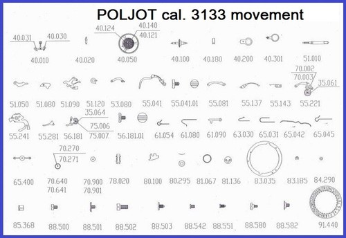 Poljot chronograph 3133 - chronograph,