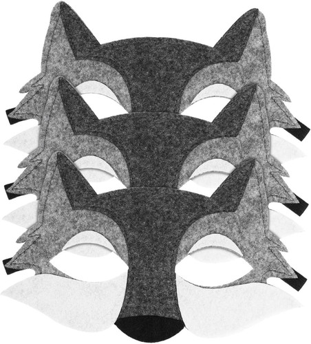 Alipis filz wolfsmaske 3 - filz-wolfsmaske:,