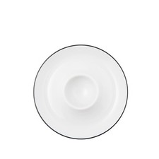 Seltmann Weiden Lido Black Line Eierbecher mit Ablage 12,5 cm