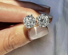 4 Ct Round Cut Moissanite FL/D