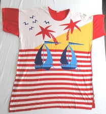 Strandkleid NANSO rot / bunt Gr. XL