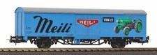 Piko 27728, gedeckter Güterwagen Meili Traktoren, SBB, Neu & OVP, H0