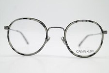 Brille Calvin Klein CK18107 Silber Schwarz Grau Oval Brillengestell Neu