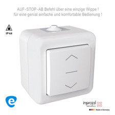 Markisen Schalter Aufputz wassergeschützt f. Außen Rollo Jalousie Motor Rollade