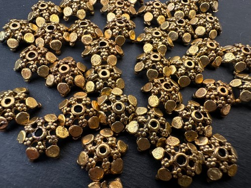 Perlenkappen metall goldfarben - metall,