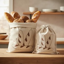 Leinen brotbeutel - leinen,