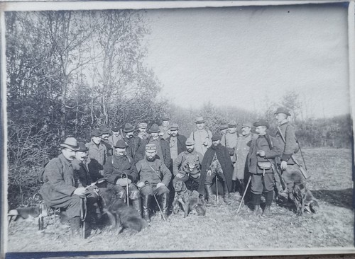 Jagd gesellschaft mit - jagd, hunden