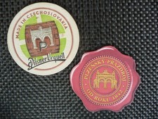 2 Bierdeckel von der Brauerei: Plzeňský Prazdroj - Pilsner Urquell.