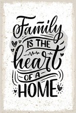 Blechschild 18x12 cm Family is