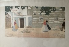 Lithographie von Emil Orlik