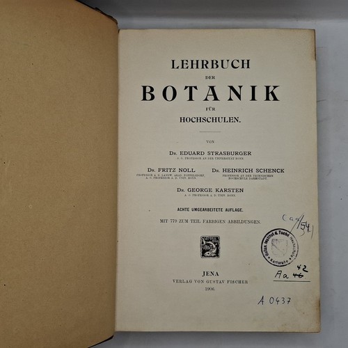 Lehrbuch der botanik - der, für