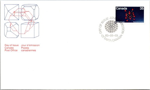 Canada fdc 1980 uraninite - canada,