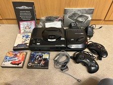 SEGA Mega Drive + Mega CD II Konsole + 4 Spiele - Läuft!