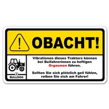 Fun aufkleber achtung - fun, "achtung
