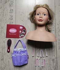 Götz Haarwerk Frisierkopf Blond Schminkkopf Puppe Mädchen *gebraucht*