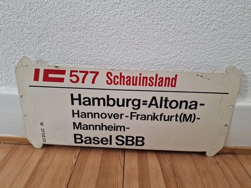 Zuglaufschild metall ic577 - zuglaufschild,