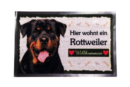 Fußmatte rottweiler - fußmatte,