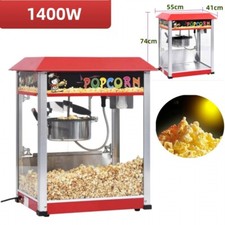 Profi Popcornmaschine Popcorn Maker 1400W Heißluft-Popcorn-Maschine Cinema Kino