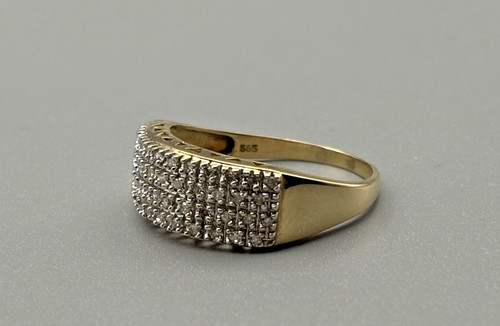 Karat gelbgold ring mit - 14,