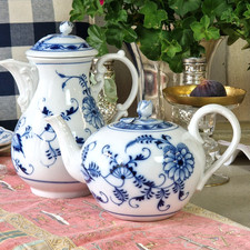 Teichert, Stadt Meissen, Zwiebelmuster, Kaffee- und Teekanne