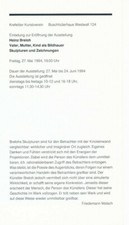 Einladungskarte/Invitation