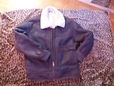 Genuine  Herren LAMMFELL JACKE Pilotjacke GR. 52 braun