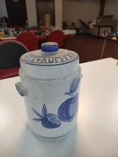  Rumtopf 30cm gross Keramik Bauernhof