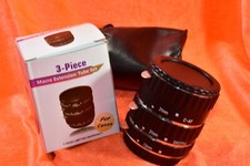 MACRO EXTENSION TUBE SET FOR CANON EOS C-AF FOR CANON ANALOG & DIGITAL