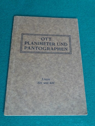 Ott planimeter und - planimeter,