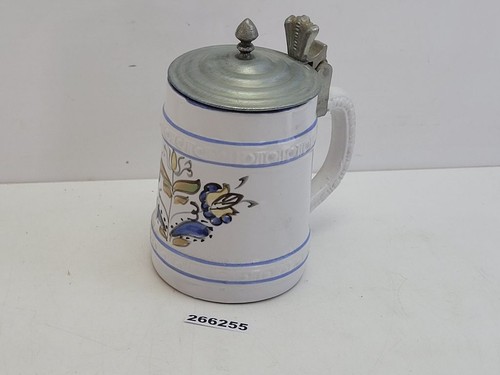 Krug zinndeckel keramik - krug,