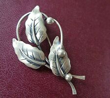 Vintage Dänische Sterlingsilber Blumenmuster Skonvirke Brosche 1970s N.E.From ,